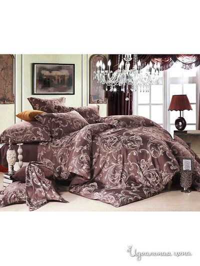 Комплект постельного белья семейный Primavelle, цвет темно-коричневый
