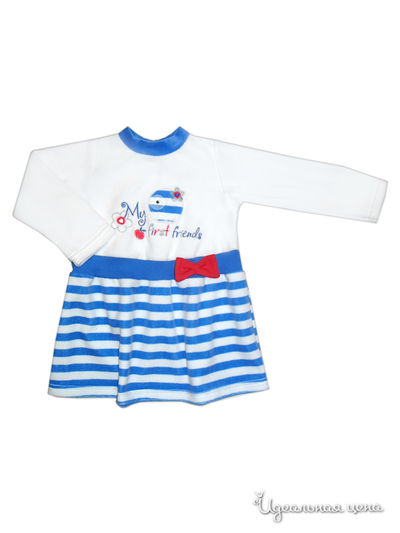 Платье Bell Bimbo, цвет белый/синий