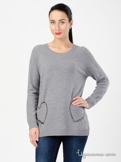 Джемпер Love Moschino, цвет серый