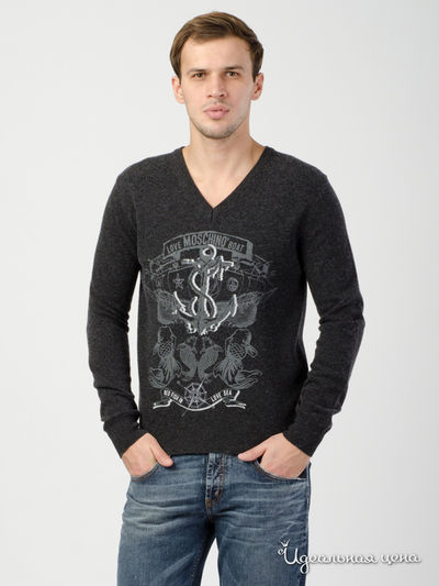 Джемпер Love Moschino, цвет серый