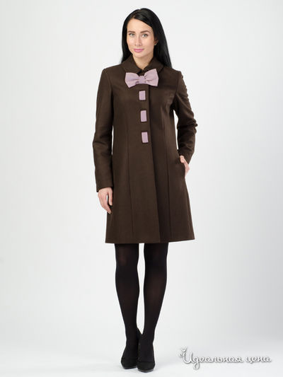 Пальто Love Moschino, цвет Коричневый