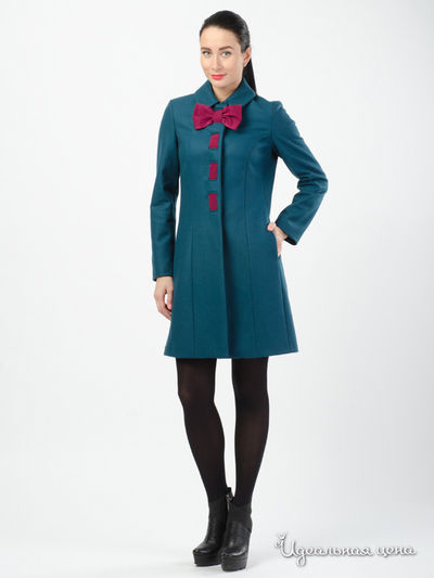 Пальто Love Moschino, цвет лазурь