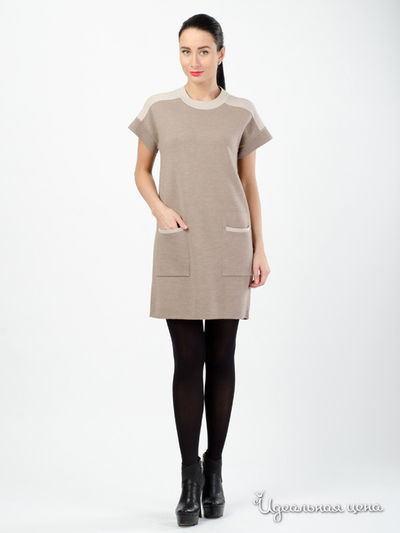 Платье Love Moschino, цвет бежевый