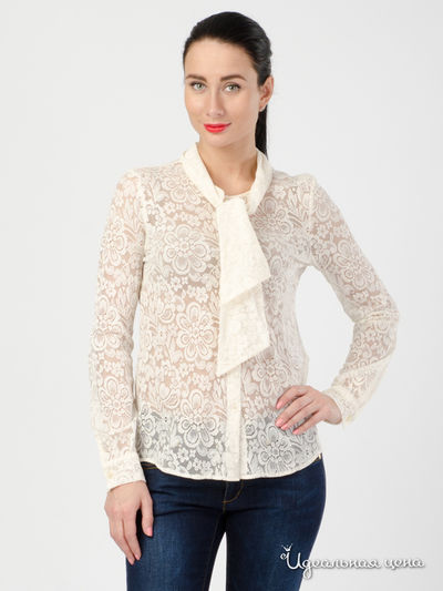 Рубашка Love Moschino, цвет бежевый