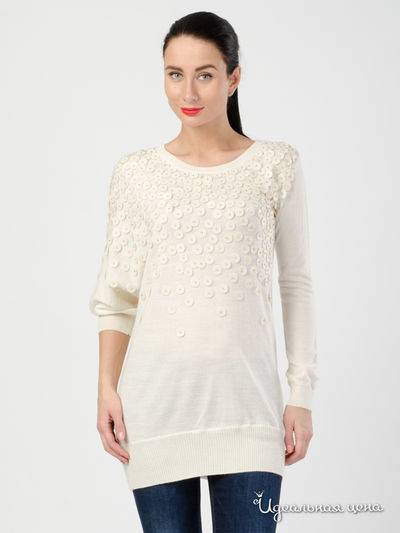 Туника Love Moschino, цвет молочный