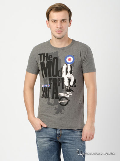 Футболка Love Moschino, цвет серый