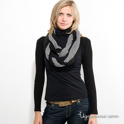 Шарф Venera, цвет черно-белый