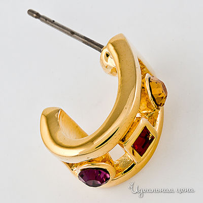 Серьги Slava Zaitsev, цвет цвет желтый