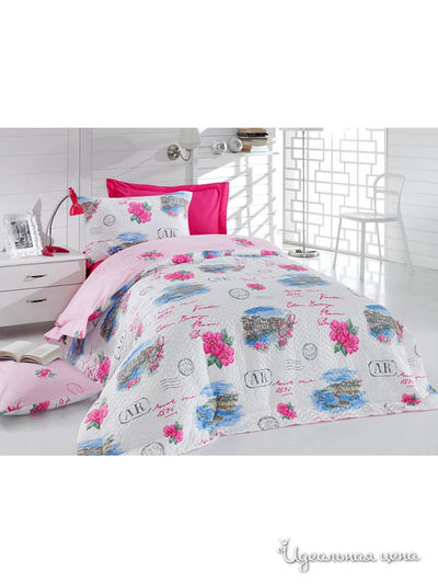 Комплект постельного белья со стеганным пододеяльником-покрывалом, Ранфорс Cotton Box, цвет Мультиколор