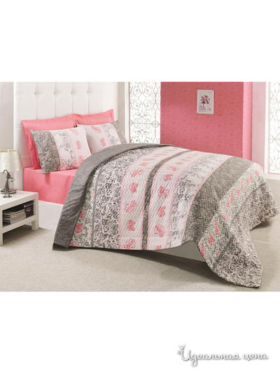 Комплект постельного белья со стеганным пододеяльником-покрывалом, Ранфорс Cotton Box, цвет Мультиколор