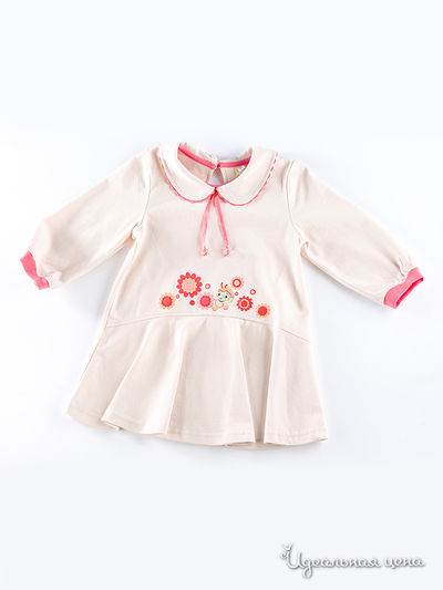 Платье Венейя, цвет бежевый, коралловый