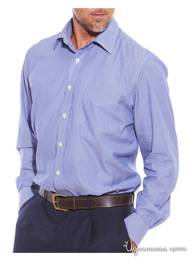 Рубашка Savile Row, цвет белый, голубой