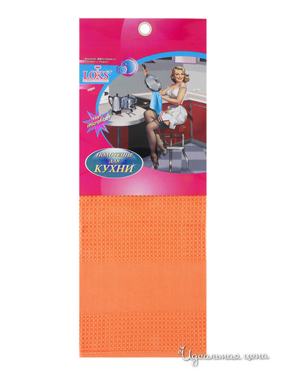 Полотенце из микрофибры, 40x70 Loks, цвет коралловый