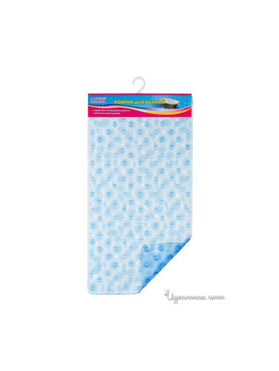 Коврик для ванной, 68x38 Loks, цвет синий