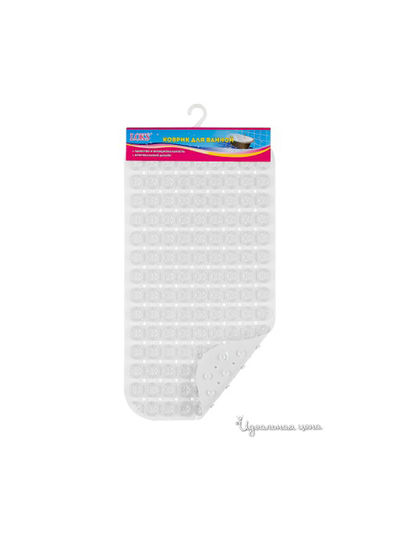 Коврик для ванной, 71x38 Loks, цвет белый