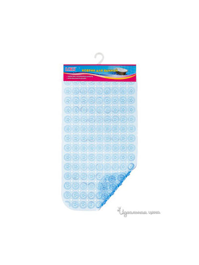 Коврик для ванной, 71x38 Loks, цвет синий