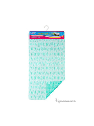 Коврик для ванной, 71x39 Loks, цвет зеленый