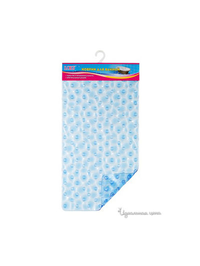 Коврик для ванной, 71x37 Loks, цвет синий