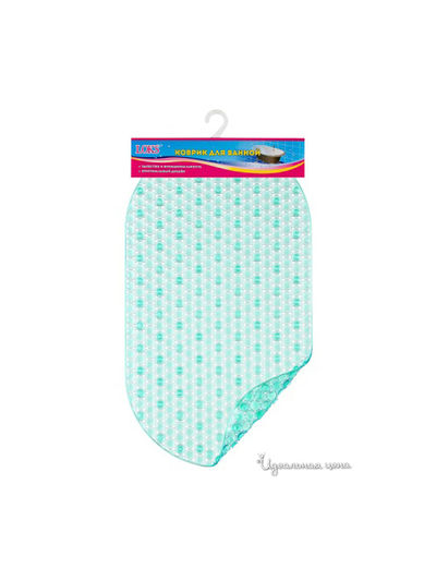 Коврик для ванной, 69x39 Loks, цвет зеленый