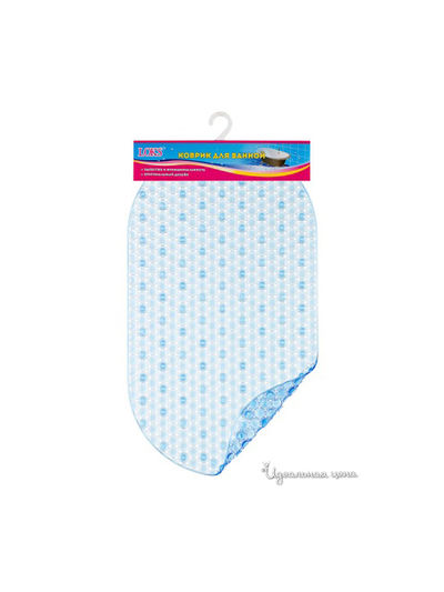 Коврик для ванной, 69x39 Loks, цвет синий