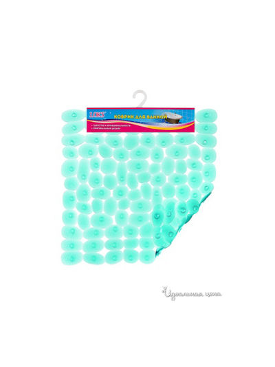 Коврик для ванной, 50x50 Loks, цвет синий