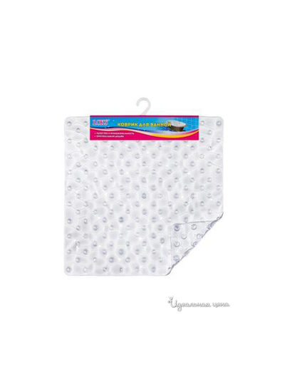 Коврик для ванной, 50x50 см Loks, цвет белый