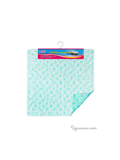 Коврик для ванной, 50x50 Loks, цвет зеленый