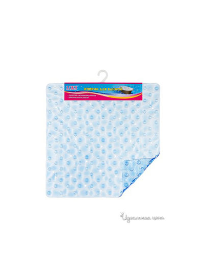 Коврик для ванной, 50x50 Loks, цвет синий