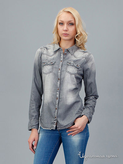 Блуза Tom Tailor, цвет серый