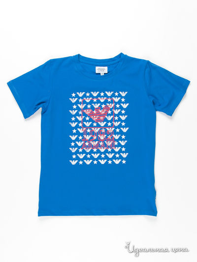 Футболка Armani Junior, цвет голубой