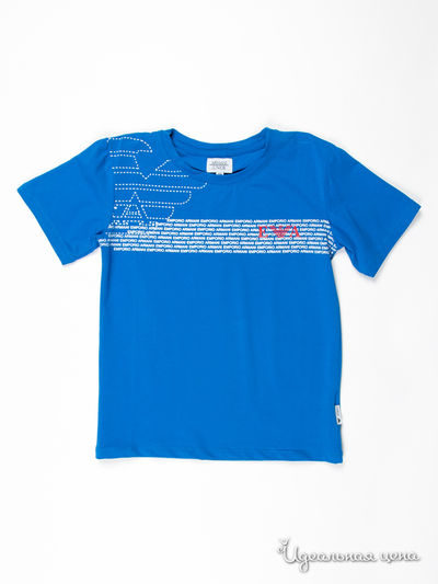 Футболка Armani Junior, цвет голубой