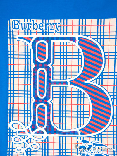 Футболка Burberry для мальчика, цвет голубой