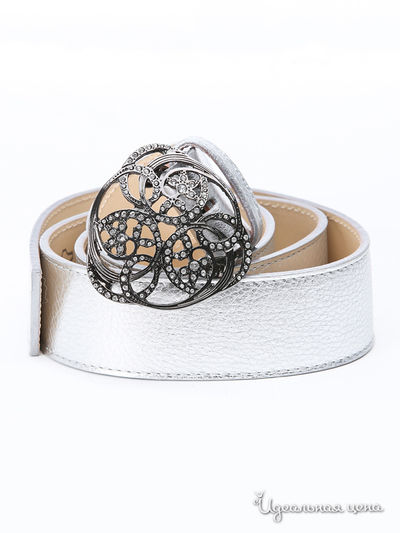Ремень Marina Creazioni, цвет серебро