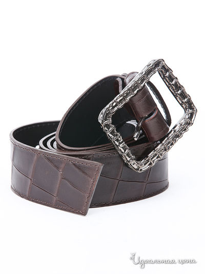 Ремень Marina Creazioni, цвет темно-коричневый