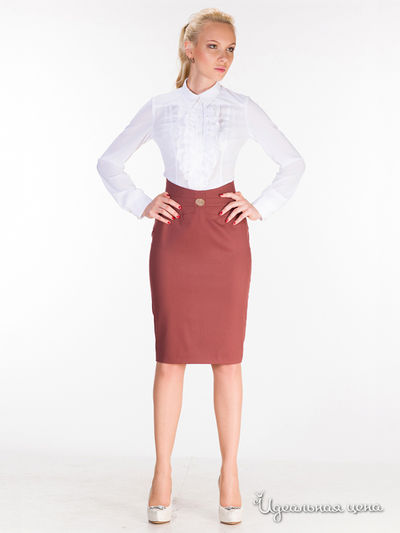 Юбка Profito Avantage, цвет коричневый, красный