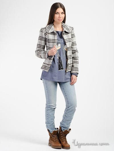 Пальто Koton, цвет серый