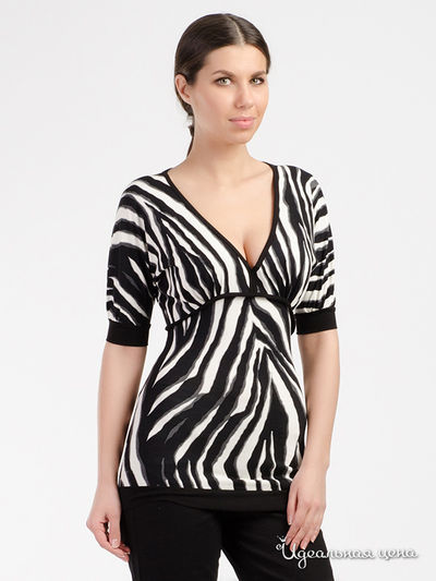 Блуза Koton, цвет черно-белый