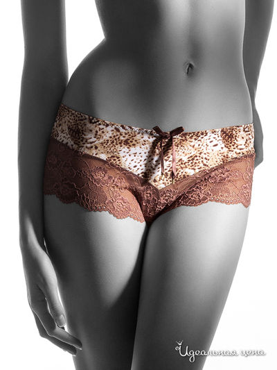 Трусы Charmante, цвет шоколад, леопардовый принт