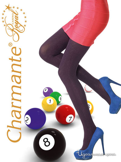 Колготки Charmante, цвет тёмный фиолет