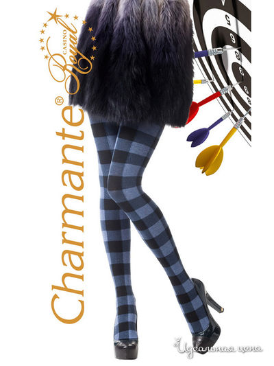 Колготки Charmante, цвет черный, серый