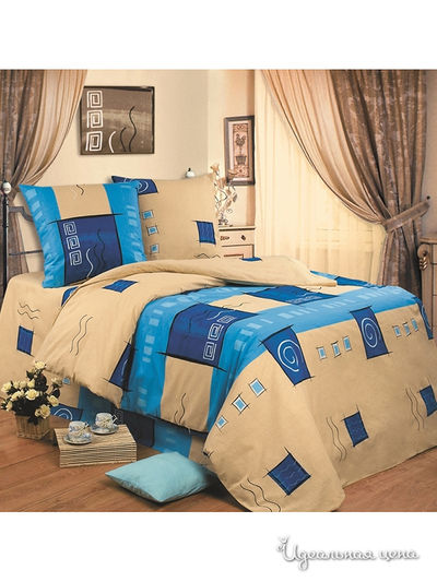 Комплект постельного белья двуспальный Любимый дом, цвет Мультиколор