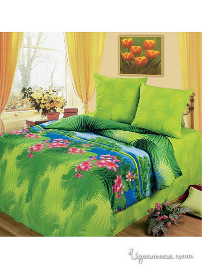 Комплект постельного белья двуспальный, 70*70 см Любимый дом, цвет Мультиколор