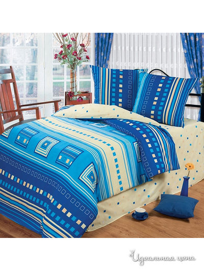 Комплект постельного белья двуспальный, 70*70 см Любимый дом, цвет Мультиколор