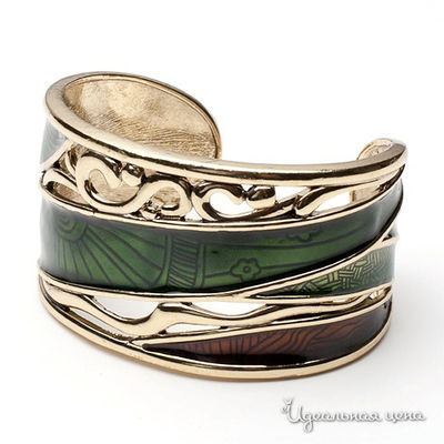 Браслет Migura, цвет золотой, зеленый, коричневый