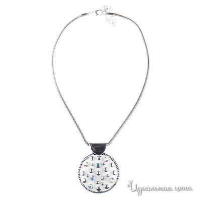 Колье Migura, цвет серебряный, белый