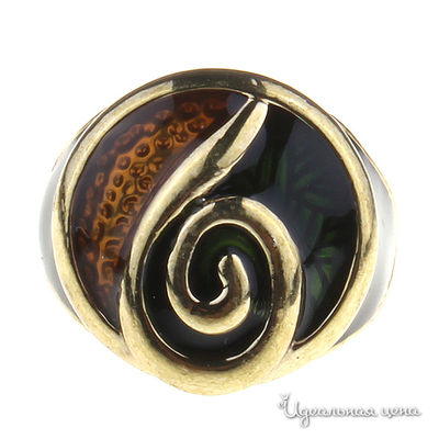 Кольцо Migura, цвет цвет зеленый, коричневый