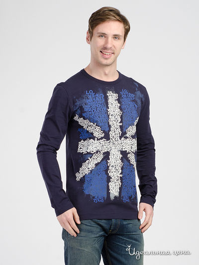 Лонгслив Love Moschino, цвет синий