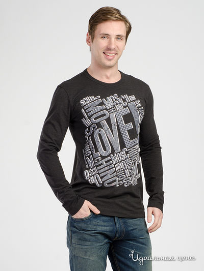 Лонгслив Love Moschino, цвет серый