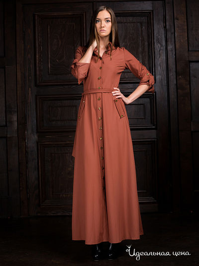 Платье Piena, цвет терракотовый