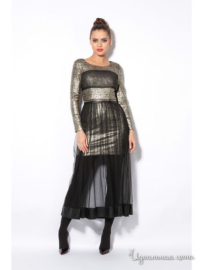 Платье Tutto Bene, цвет золотое